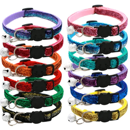 New Color Gold Velvet Cat Head Collar Pretty Cat Collars Luxury Safety Buckle Cat Collar