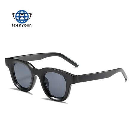 Teenyoun Retro Fashion Oval Women Champagne Shades Trending Men 2023 Sun Glasses Sunglasses