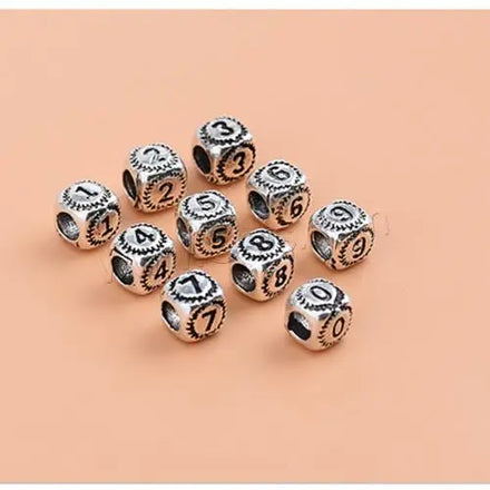 Square Jewelry Spacer Beads 925 Sterling Silver Polished Available Size 6mm 8mm Original Color 1641144