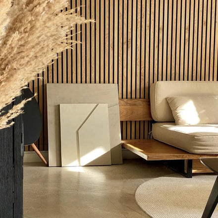 Customized Akupanel Sound Proof Absorbing Mural Wood Slat Mdf Acustic Wall Panel