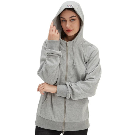 EMF Protect Silver Fiber Cotton Faraday Zip-up Hoodie with 99.99% Protection Shielding