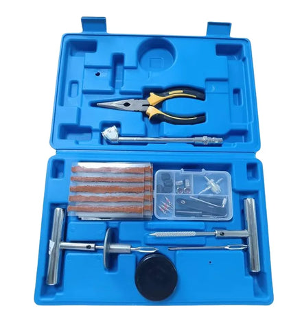 Custom Bike Car Tubeless Tyre Puncture Repair Kit Tyre Repair Kit Tools Reifen Reparature Set Vacuum Tyre Repair Set