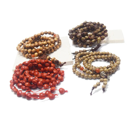Wholesale Bulk Handmade Natural Bodhi Seed Beads Mala Prayer 108 Chakra Knotted Meditation Yoga Necklace Bracelet Bohemian