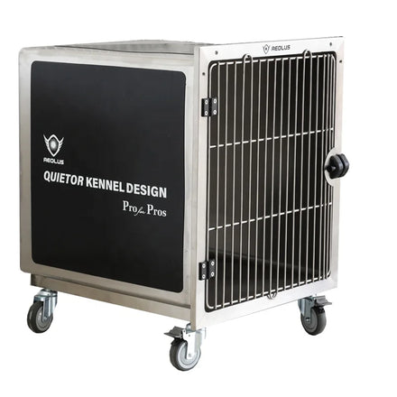 Modular Noise-canceling Eco-Friendly Dog Cage Solid Professional Stainless Steel Kennel Easy Clean Stackable Design for Dogs