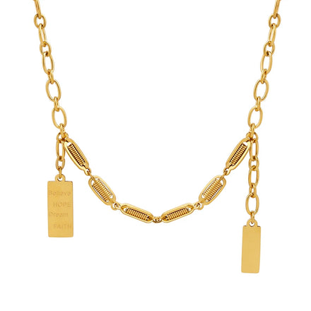New Design Stainless Steel Necklace Metal Spring Chain Necklace