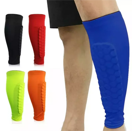 Football Sports Protector EVA Foam Elastic Soccer Shin Pads Guards Calf Sleeves for Children Adult Youth