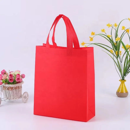 Custom Non-Woven Fabric Shopping Tote Bags Eco-Friendly & Recyclable for Clothing Socks Fur Packaging