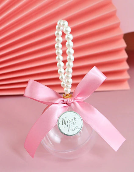 Wedding Christmas Valentine's Day Beautiful Cheap Sphere Candy Round Opening Accessory Hollow Acrylic Ball