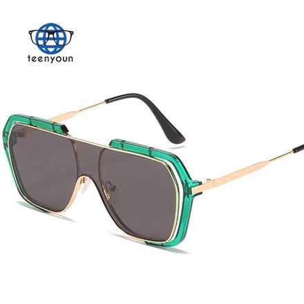 Teenyoun One Piece Vintage Retro Women Men Son Glass 2023 Sun Glasses Sunglasses