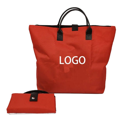 Custom Logo Reusable Foldable Travel Tote Bags Eco Oxford Cloth Colorful Grocery Shopping Bags