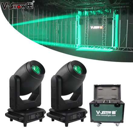 VSHOW S716 2pcs With Flycase 200w LED Beam Spot Wsah Moving Head Light Stage KTV Flash Wedding Show Bar New Product