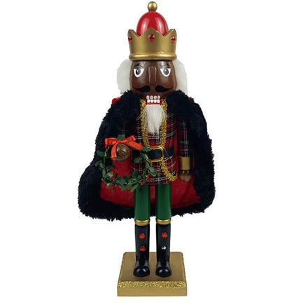 Christmas Wooden Creative Hand-made Nutcracker Walnut Soldier king Window Decoration Nutcracker