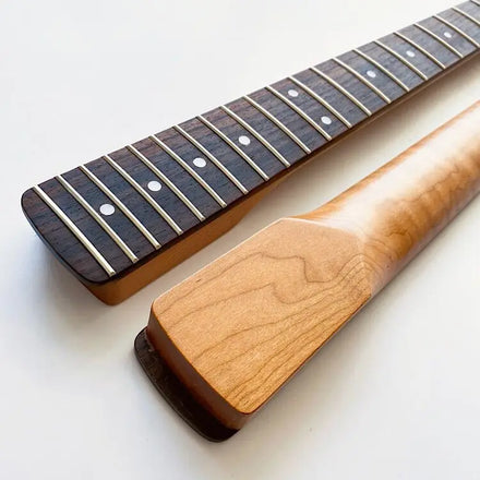 Custom 22 Frets Electric Guitar Neck ST Tiger Maple Flame Roasted Electric Guitar Neck for Sale