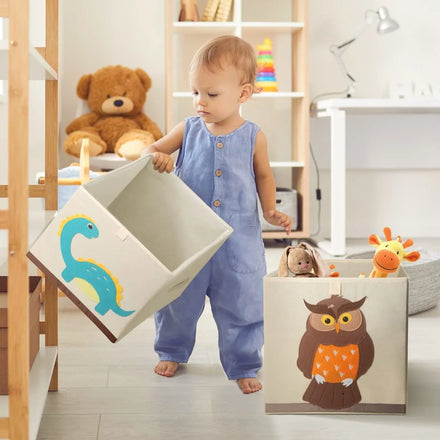 Cartoon Oxford Fabric Folding Clothes Storage Kids Toys Organizer Storage Boxes Toy Organizer Box