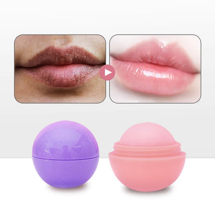 FATAZEN Private Label Wholesale Organic Vegan Moisturizing Plumping Lip Balm Multiple Scents Round Lip Balm Ball