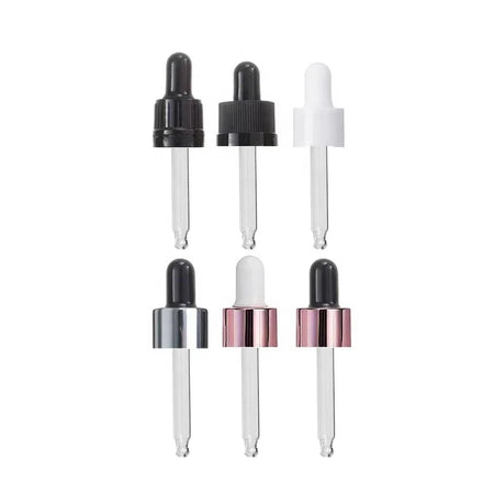 18mm Glass Tube Eye Dropper Caps for Essential Oil Use Glass Bottle 18/410 Glass Pipette Dropper Cap