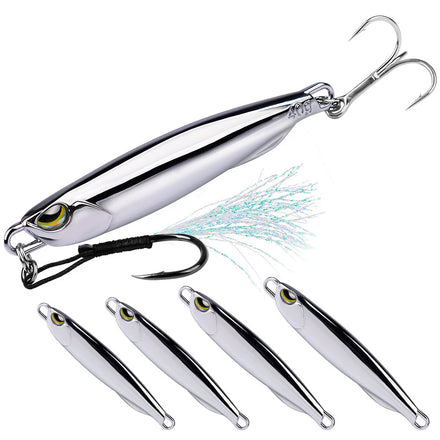 Wholesale 15g 20g 30g 40g Metal Saltwater Fish Lure Sinking Plated Casting Jigging Jigbait Spoon Spinnerbait for Zander