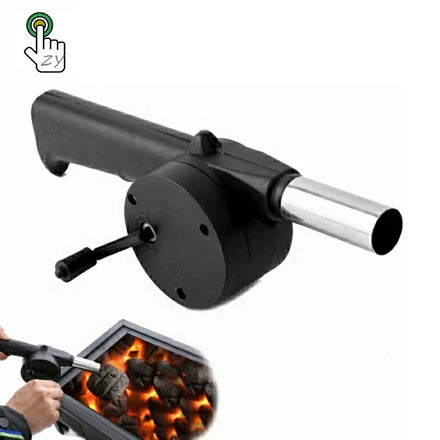 BBQ Fan Air Blower Hot Barbecue Fire Cooking for Manual Outdoor Bellows Hand Crank Tool Picnic Camping BBQ Drop