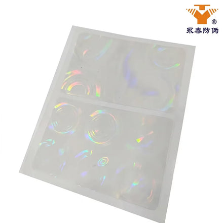 Transparent PET Adhesive Sticker Hologram Overlay Pouch Lamination Film for Card