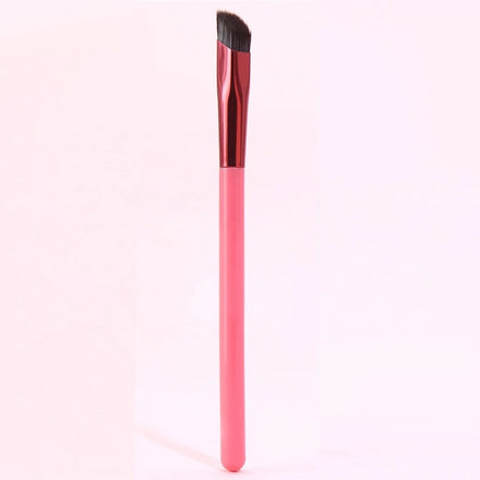 Custom Logo Angled Wild Eye Brow Brush Good Quality Synthetic Hair with Wood Handle Concealer Contour for Eyebrows