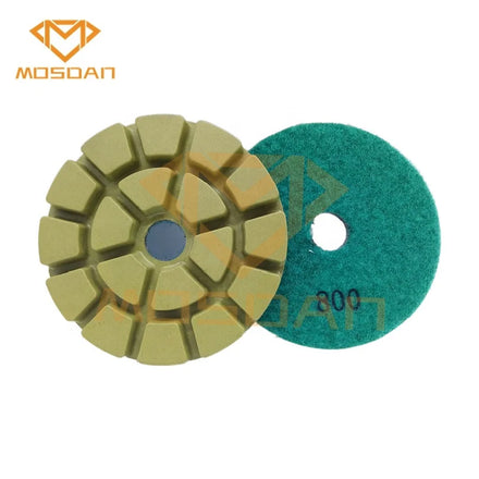 3 Inch Mosdan Wet Use Resin Bond Marble Granite Limestone Diamond Polishing Pads Concrete