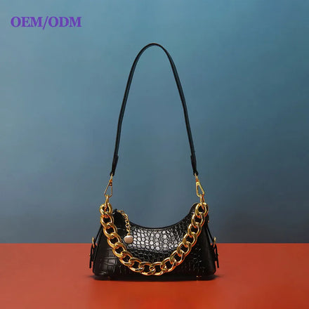 2025 Custom Ladies Shoulder Bag Fashion Hign Quality Pu Leather Women Handbag Big Chain Hand Bags Mini Purse