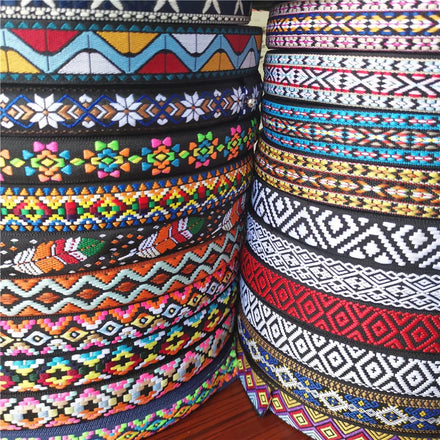 Wholesale New Design 65% Rayon 35% Nylon Rib Jacquard Web Coated Ribbon Jacquard Web for Fashion Clothes