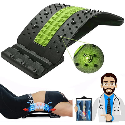 4 Level Magnetic Therapy Spine Device Lumbar Massager Back Cracker for Pain Relief