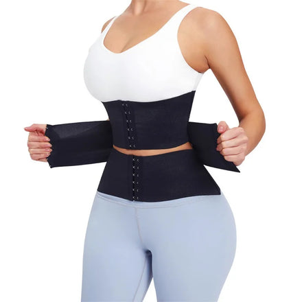 Women's Breathable Waist Trainer Wholesale Slim Belt Shaper Body Wrap Tummy Trimmer and Waist Slimming Gathering