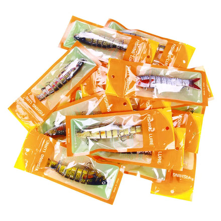 13.4CM 18G Multi Jointed Fishing Lure Hard Plastic 8 Sections Fishing Bait Cheap Price