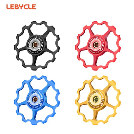 LEBYCLE Bike Rear Derailleur Jockey Wheel Bicycle Pulley Steel Bearing Guide Wheel Guide Roller Bicycle Accessories