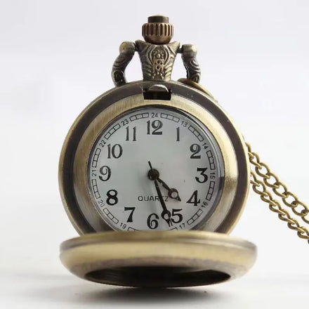 Vintage Watch Necklace Steampunk Mechanical Pocket Watch Clock Pendant Antique Style Material