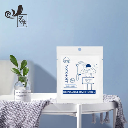 Manufacturer Direct Sell OEM Accepted Soft Non-woven Fiber Compressed Bath Towel Disposable Beach Towel for Travel