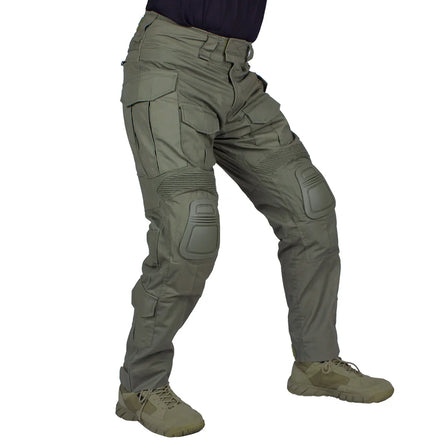 IDOGEAR Men G3 Camo Hunting Tactical Outdoor Trousers Multi Pocket Camouflage Pants Combat Pants with Knee Pads