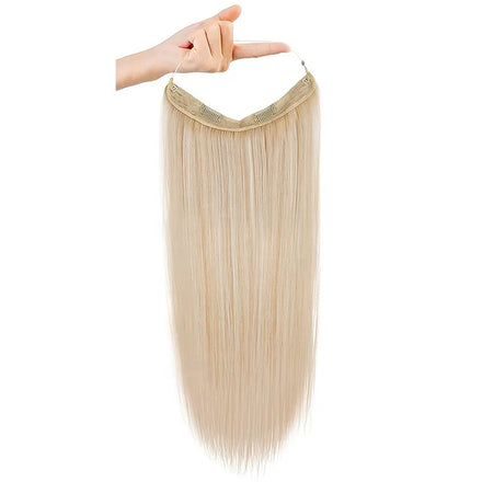 Top Quality Blonde Hair Extensions Invisible Wire Highlight 18 Inch Adjustable Human Hair Extension for White Women