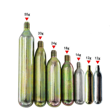 High Pressure 45g 6MPa Steel CO2 Cartridge for Shooting Gas Cylinders