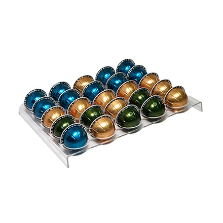 1PCS Factory Hot Selling Capsules Holder Capacity Clear Counter Coffee Pod Capsule Organizer Drawer Case