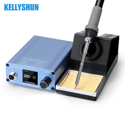 75W Mini Portable Welding Repair Machine Lead-free Led Display Multi Function Intelligent T12 Micro Soldering Station
