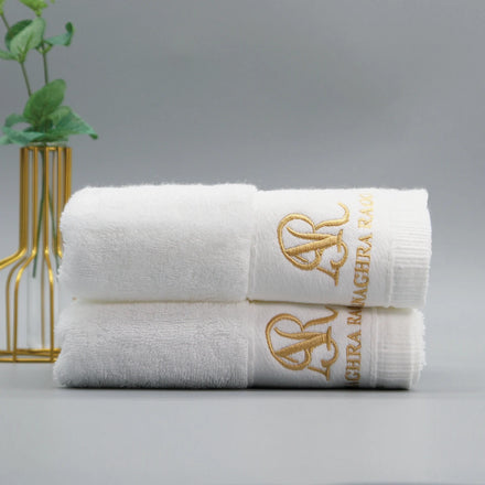 Custom Made White Hotel Linen Towels Hotel Towels Bath 100% Cotton White Face Towel for Travel Travel Hotel Business