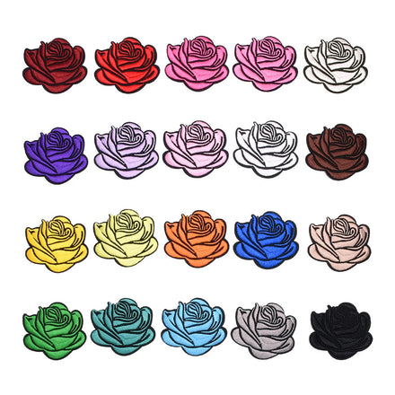 Various Roses Flower Embroidery Iron-on Applique Roses Patches