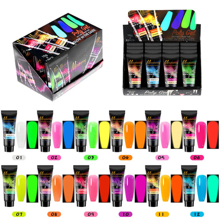 Wholesale Private Label Support OEM/ODM New 15g Solid Extension Gel Neon Extension Gel Kit