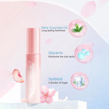 Oral Care Portable Mouthwash Spray 17ml for Travel Bright Smile Mouthwash Spray Private Label