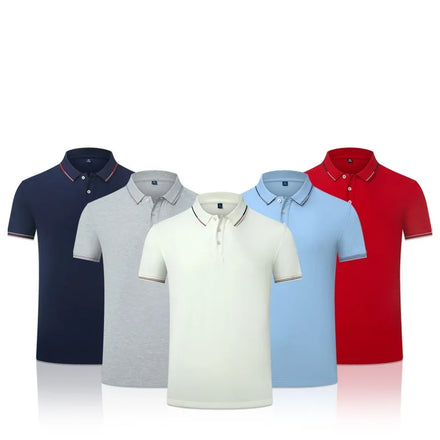 A164 New Solid Color Mens Polos Shirts Short Sleeve Casual Polos Hommes Fashion Summer Lapel Male Tops Custom Made BSCI Adults