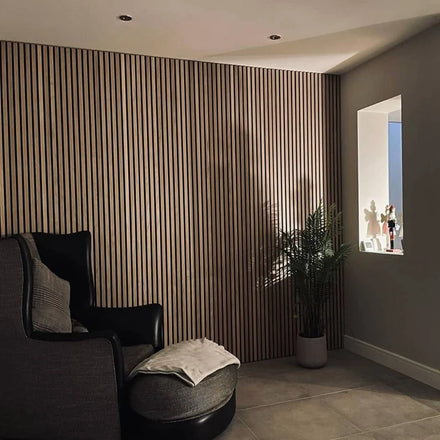 Akupanel Walnut Wooden Sound Proofing Acoustic Wall Panel Panneau Acoustique
