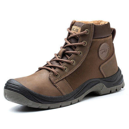 Winter Fashion High Top Warm Work Safety Boots for Men Anti Fire Lightweight Waterproof Protective Safety Boots