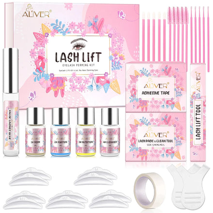 ALIVER OEM Professional Eyelash Perming Kit Set Eyelash Lift Lash Lift Set Tool Lash Lift Kit