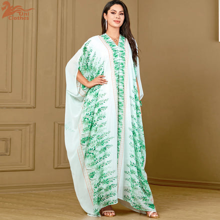 New Arrival 2024 Muslim Abaya Woman Embroidery Long Dress Dubai Turkey Kaftan Islam Ethnic Islamic Clothing Dress