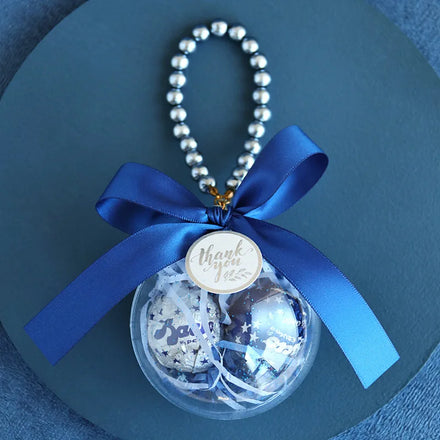 2023 New Fashion Cute Cheap Round Sphere Decoration clear Chocolate Ball Gift Candy Wedding Box