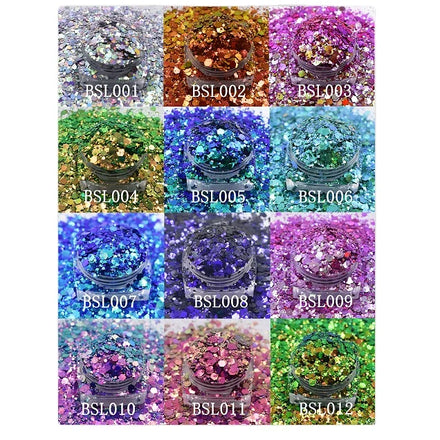Bulk Chameleon Color Changing Glitter Eye Face Crafts Nail Chunky Glitter Mix Color Shifting Glitter