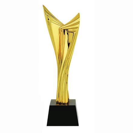 Custom Crystal Black Base Sports Award Gold Resin Trophy Competition Souvenirs